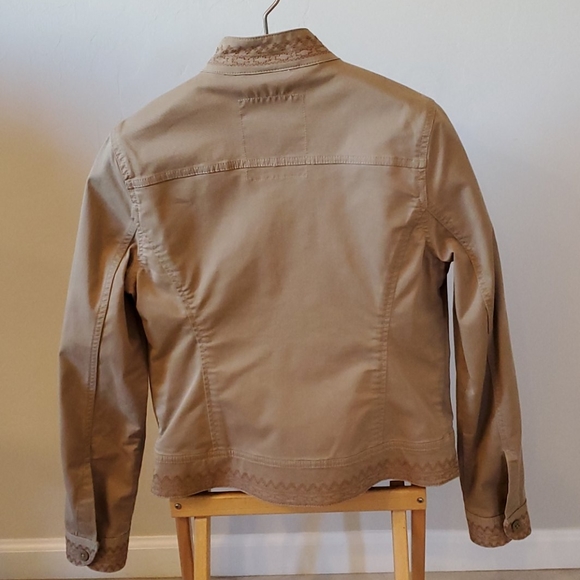 LUCKY BRAND Khaki Denim Jacket - Picture 2 of 10